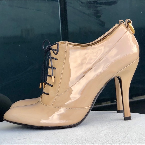 Bally Germena Patent Leather Lace Up Ankle Bootie - Picture 3 of 16